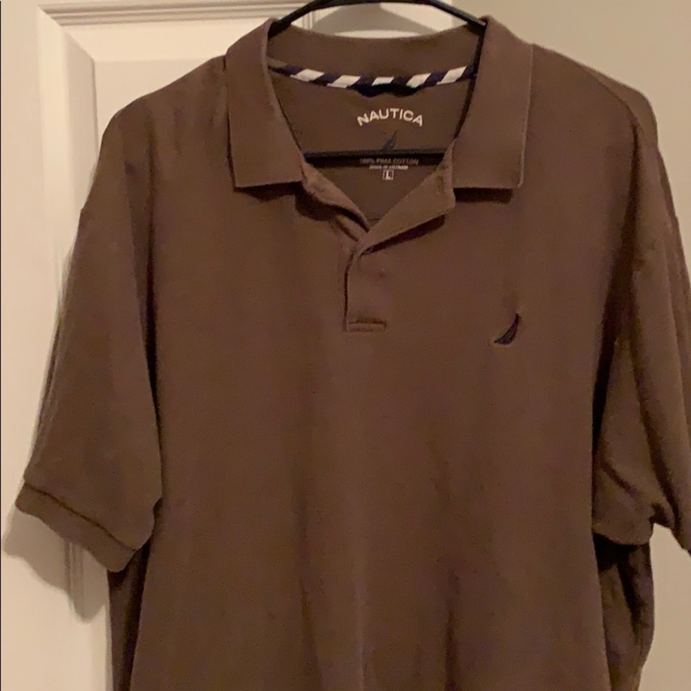 Nautica (L) Brown polo